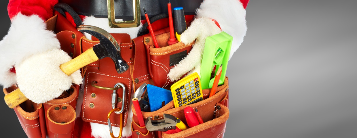 holiday construction santa toolbelt